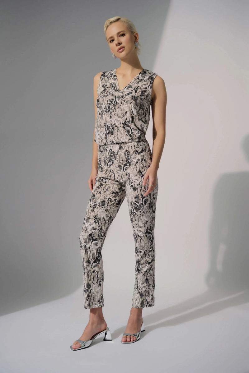 Joseph Ribkoff Pantaloni dritti in maglia con stampa pitonata Pantalone Donna - Boutique Luisa Trendy