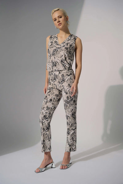 Joseph Ribkoff Pantaloni dritti in maglia con stampa pitonata Pantalone Donna - Boutique Luisa Trendy