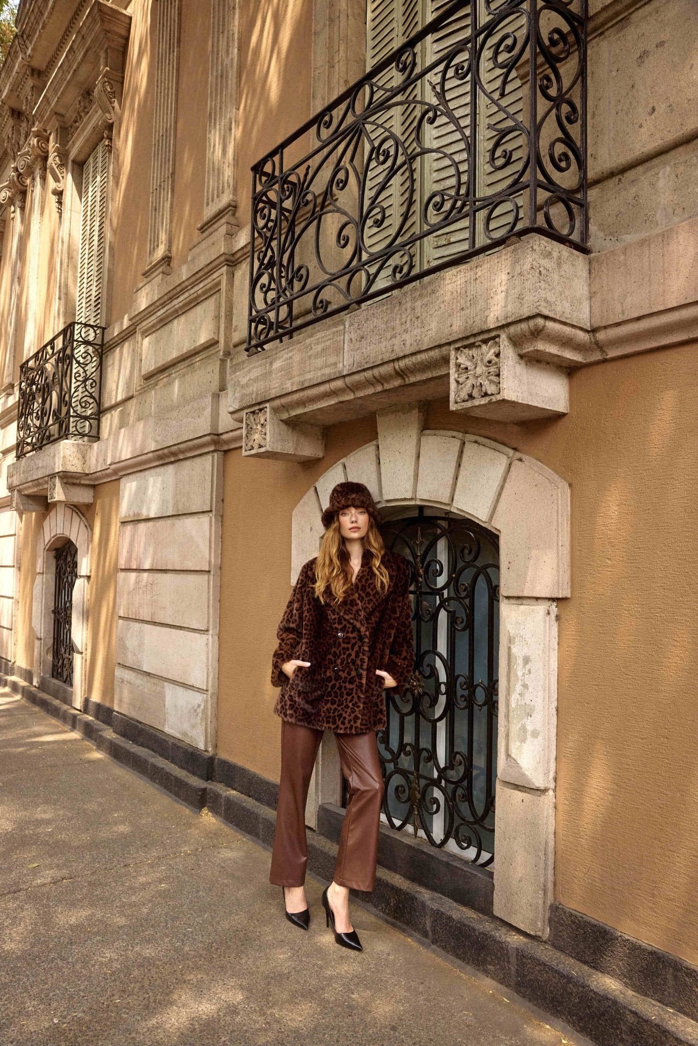 Joseph Ribkoff Pantaloni pull - on a gamba larga in similpelle Pantalone Donna - Boutique Luisa Trendy