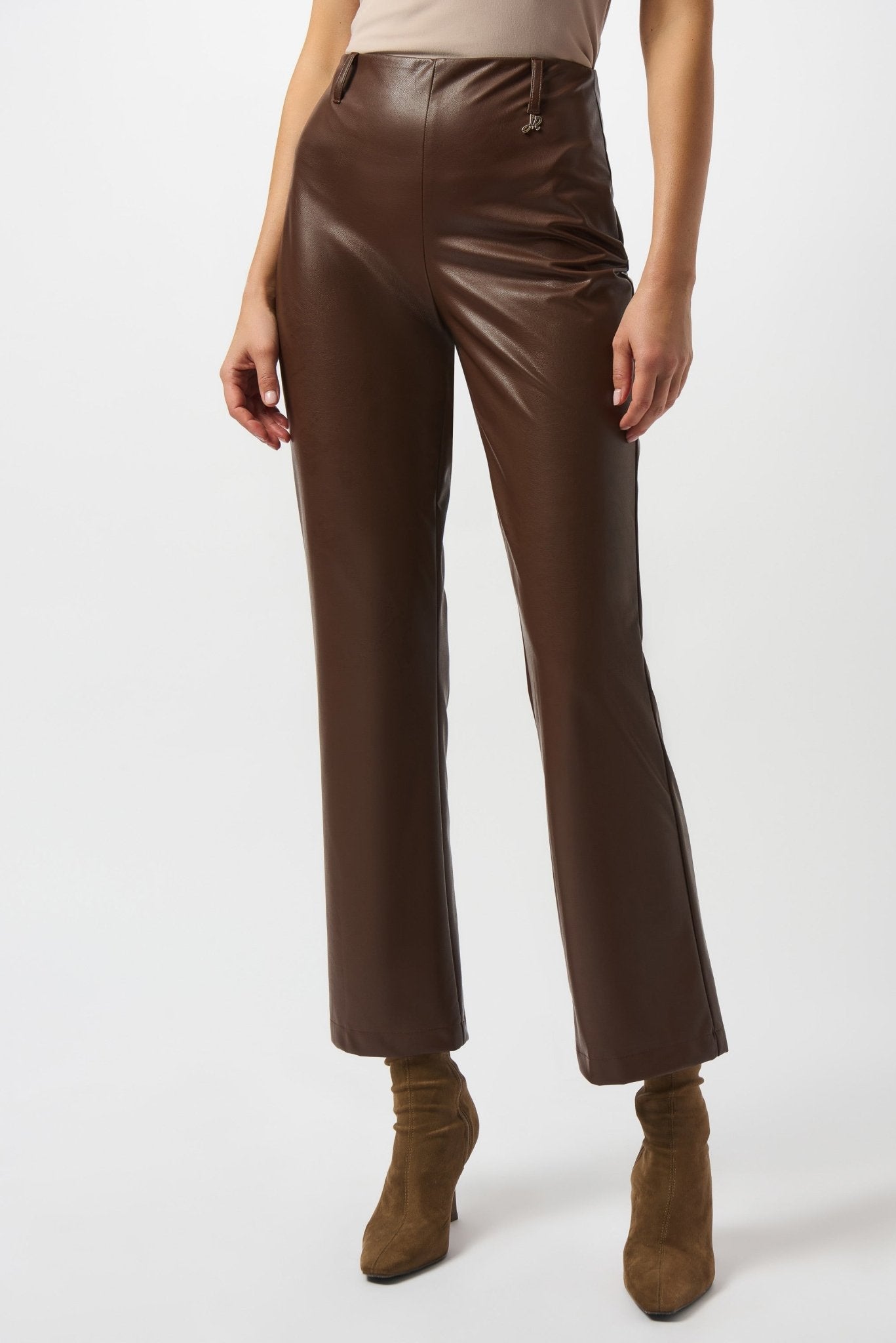 Joseph Ribkoff Pantaloni pull - on a gamba larga in similpelle Pantalone Donna - Boutique Luisa Trendy
