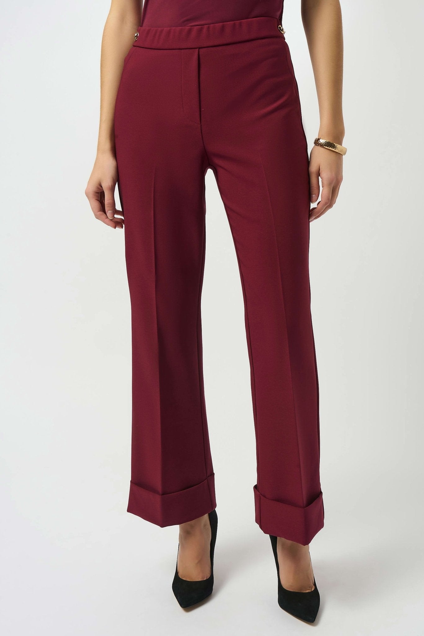 Joseph Ribkoff Pantaloni pull - on svasati in twill Pantalone Donna - Boutique Luisa Trendy