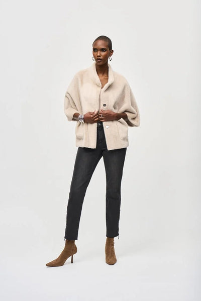 Joseph Ribkoff Pelliccia con maniche corte a pipistrello Capispalla Donna - Boutique Luisa Trendy