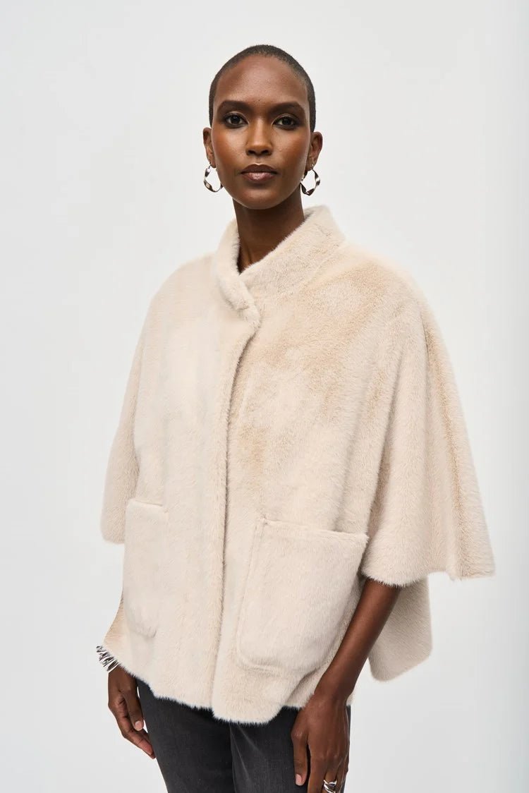 Joseph Ribkoff Pelliccia con maniche corte a pipistrello Capispalla Donna - Boutique Luisa Trendy