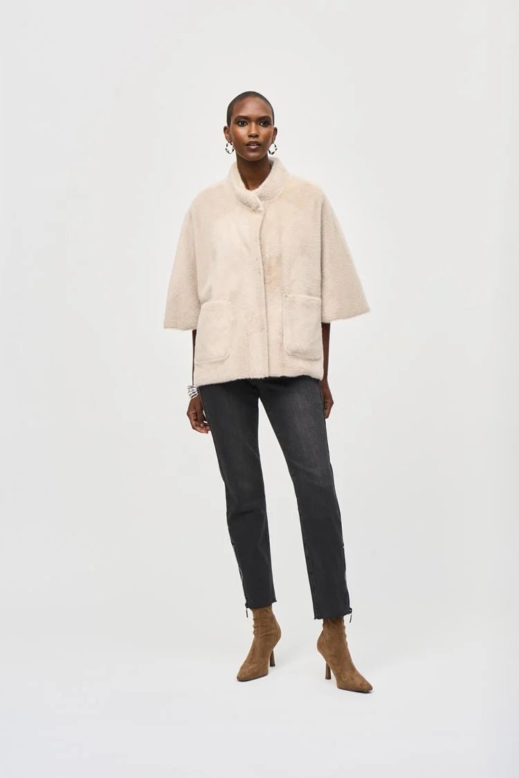 Joseph Ribkoff Pelliccia con maniche corte a pipistrello Capispalla Donna - Boutique Luisa Trendy