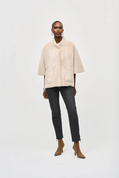 Joseph Ribkoff Pelliccia con maniche corte a pipistrello Capispalla Donna - Boutique Luisa Trendy