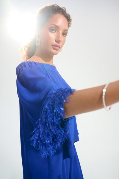 Joseph Ribkoff Top a trapezio a spalle scoperte in georgette e chiffon Bluse e camicie - Boutique Luisa Trendy