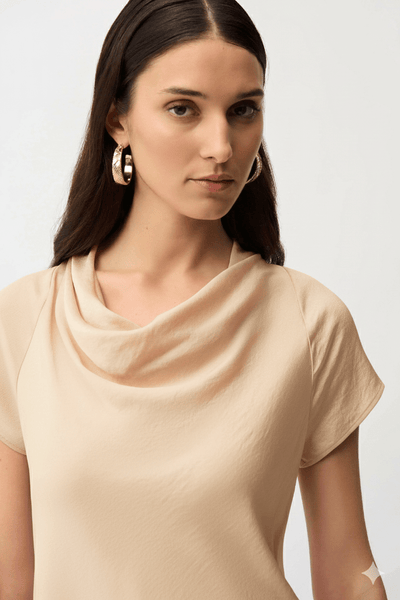 Joseph Ribkoff Top in raso riciclato con collo ad anello Bluse e camicie - Boutique Luisa Trendy