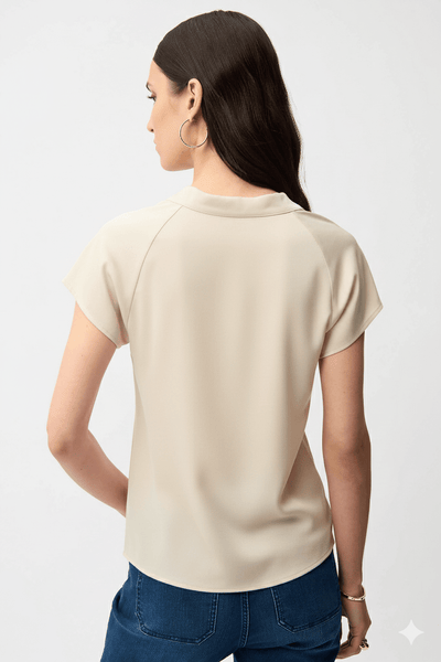 Joseph Ribkoff Top in raso riciclato con collo ad anello Bluse e camicie - Boutique Luisa Trendy