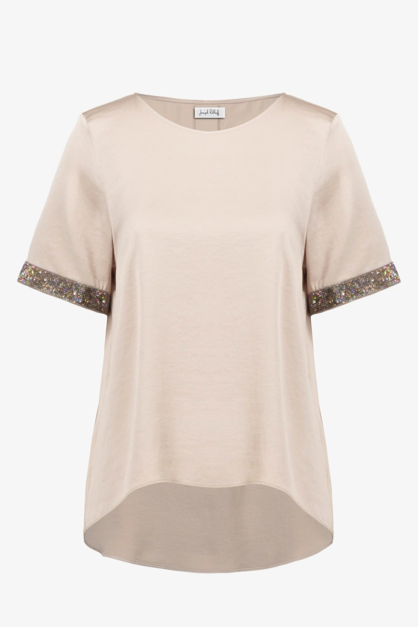 Joseph Ribkoff Top in raso riciclato con dettagli in strass T-Shirt e top - Boutique Luisa Trendy