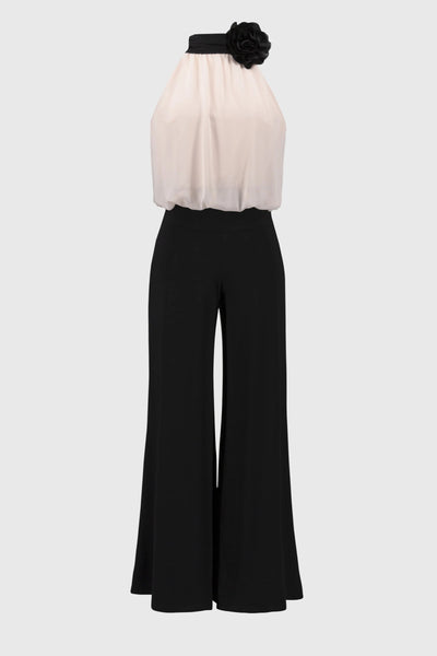 Joseph Ribkoff Tuta a gamba larga in maglia effetto seta e chiffon Vestiti - Boutique Luisa Trendy