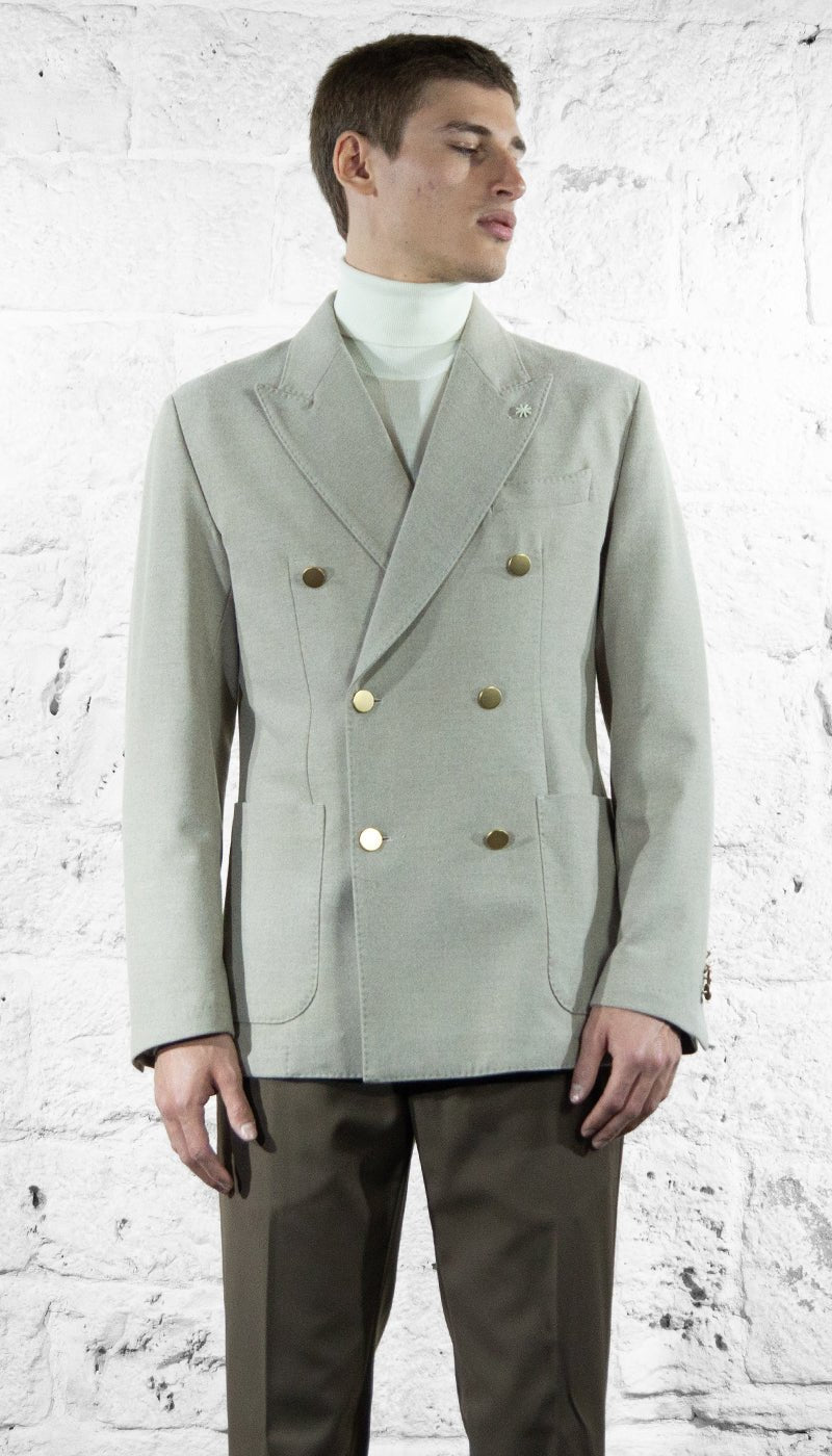 Manuel Ritz Giacca doppiopetto con bottoni oro misto lana Abiti e giacche - Boutique Luisa Trendy