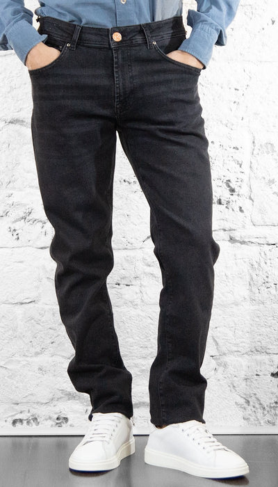 Manuel Ritz Jeans nero in cotone stretch Jeans Uomo - Boutique Luisa Trendy