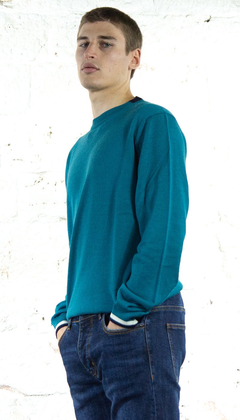 Manuel Ritz Maglia con contrasti misto lana Maglie e cardigan uomo - Boutique Luisa Trendy