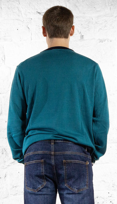 Manuel Ritz Maglia con contrasti misto lana Maglie e cardigan uomo - Boutique Luisa Trendy