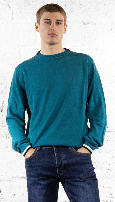 Manuel Ritz Maglia con contrasti misto lana Maglie e cardigan uomo - Boutique Luisa Trendy