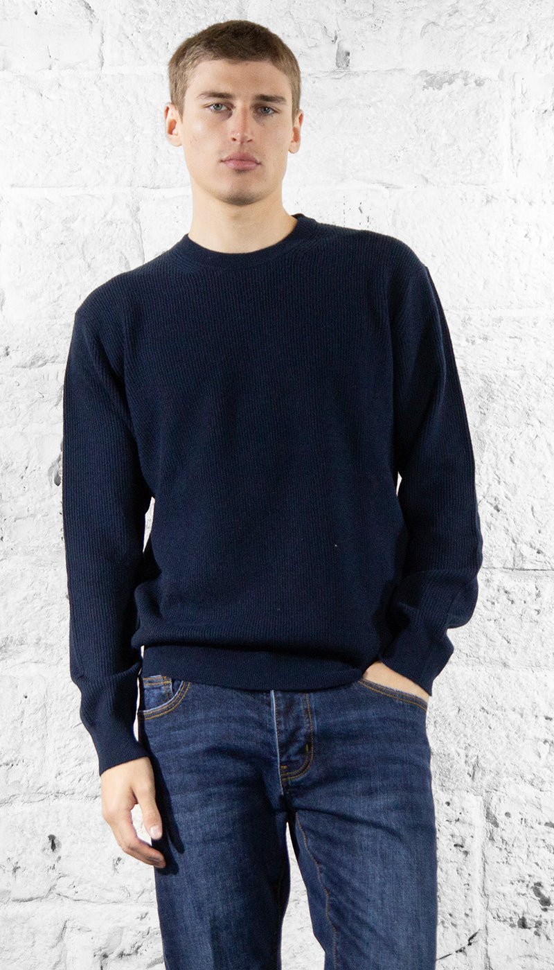 Manuel Ritz Maglia girocollo costa inglese in lana Maglie e cardigan uomo - Boutique Luisa Trendy