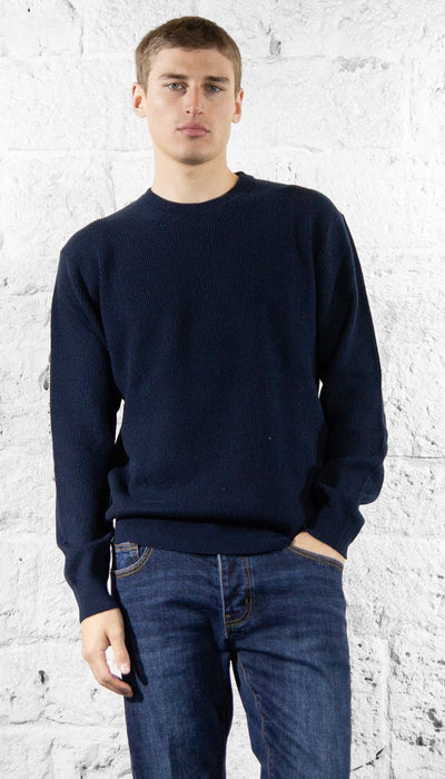 Manuel Ritz Maglia girocollo costa inglese in lana Maglie e cardigan uomo - Boutique Luisa Trendy