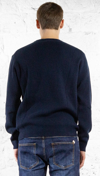 Manuel Ritz Maglia girocollo costa inglese in lana Maglie e cardigan uomo - Boutique Luisa Trendy