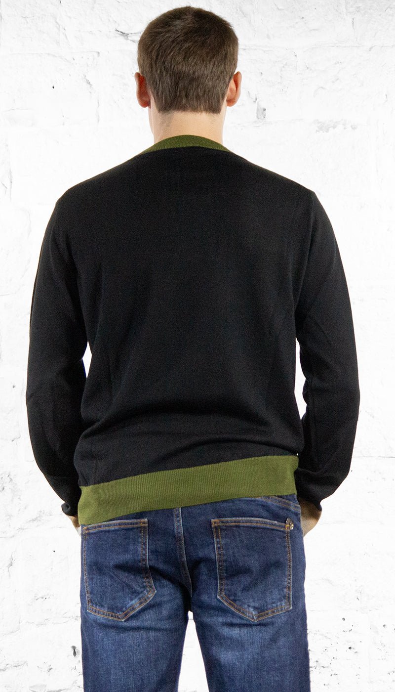 Manuel Ritz Maglia in misto lana con contrasti Maglie e cardigan uomo - Boutique Luisa Trendy