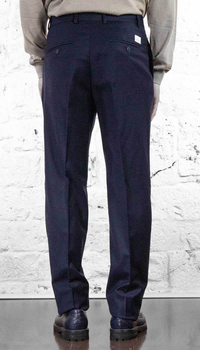 Manuel Ritz Pantalone con pinces flanella di lana stretch Pantaloni Uomo - Boutique Luisa Trendy