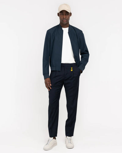 Manuel Ritz Pantalone con pinces fresco di lana stretch blu Pantaloni Uomo - Boutique Luisa Trendy
