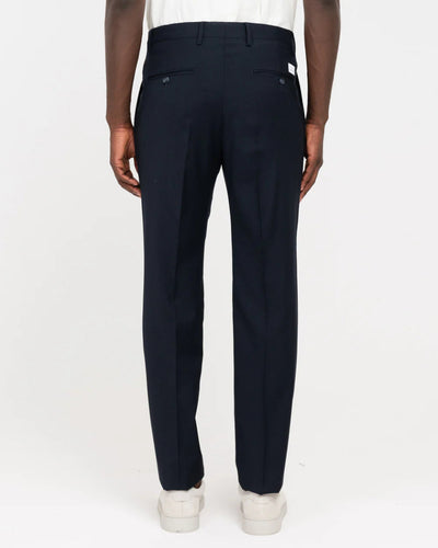 Manuel Ritz Pantalone con pinces fresco di lana stretch blu Pantaloni Uomo - Boutique Luisa Trendy