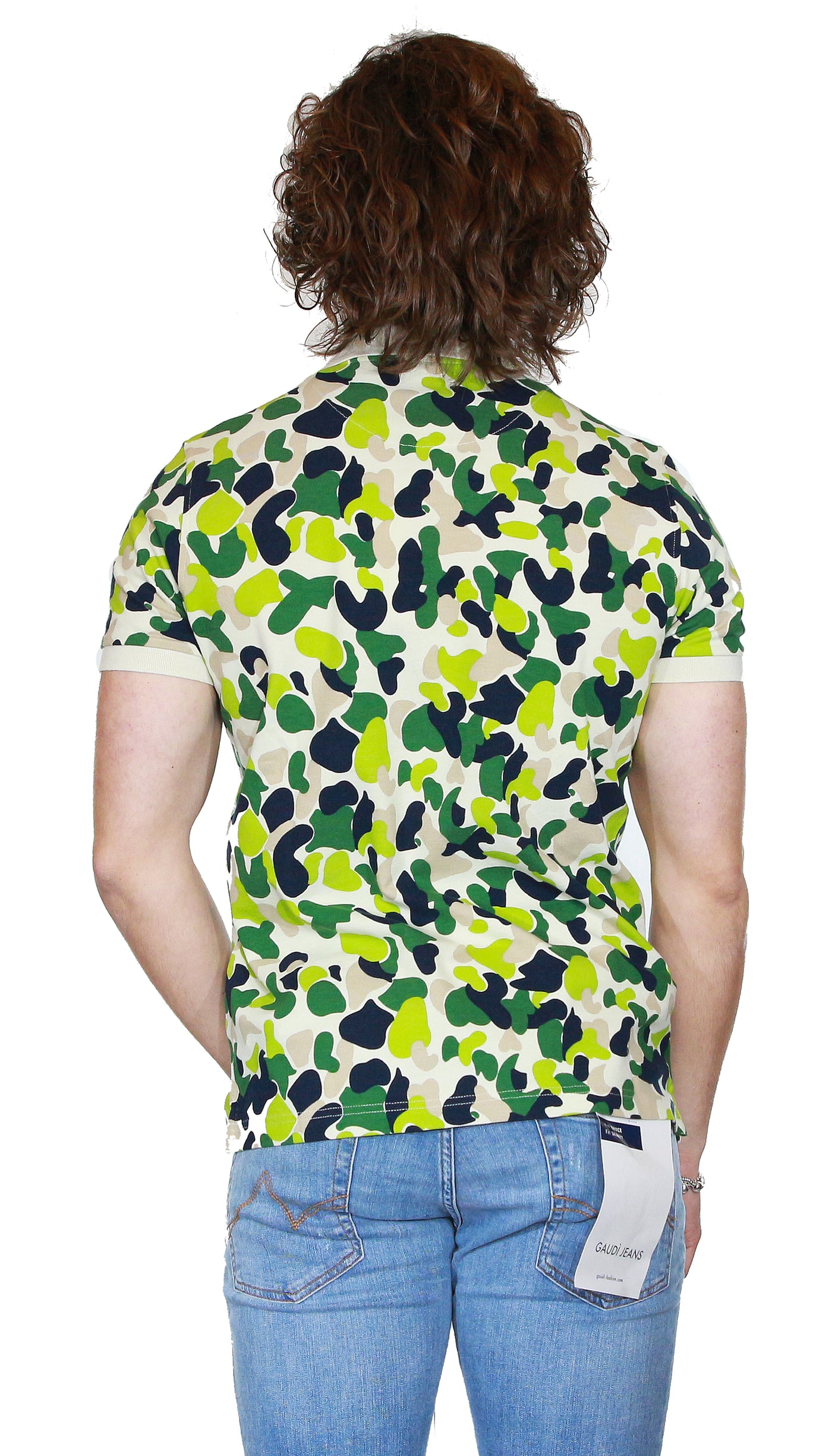 Manuel Ritz Polo in cotone stampa camouflage