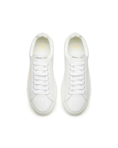 Manuel Ritz Sneakers in pelle bianca Scarpe Uomo - Boutique Luisa Trendy