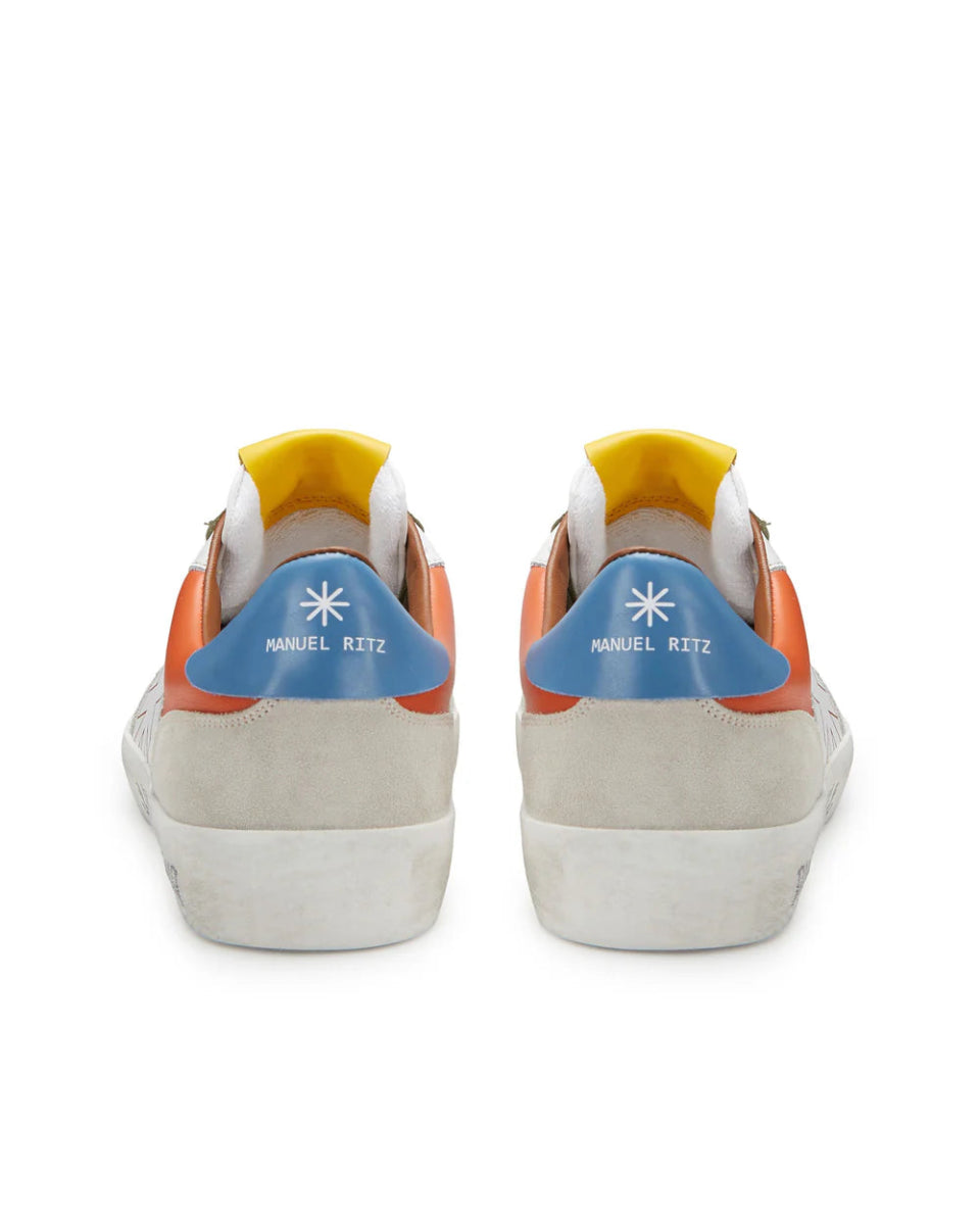 Manuel Ritz Sneakers in pelle multicolor Scarpe Uomo - Boutique Luisa Trendy
