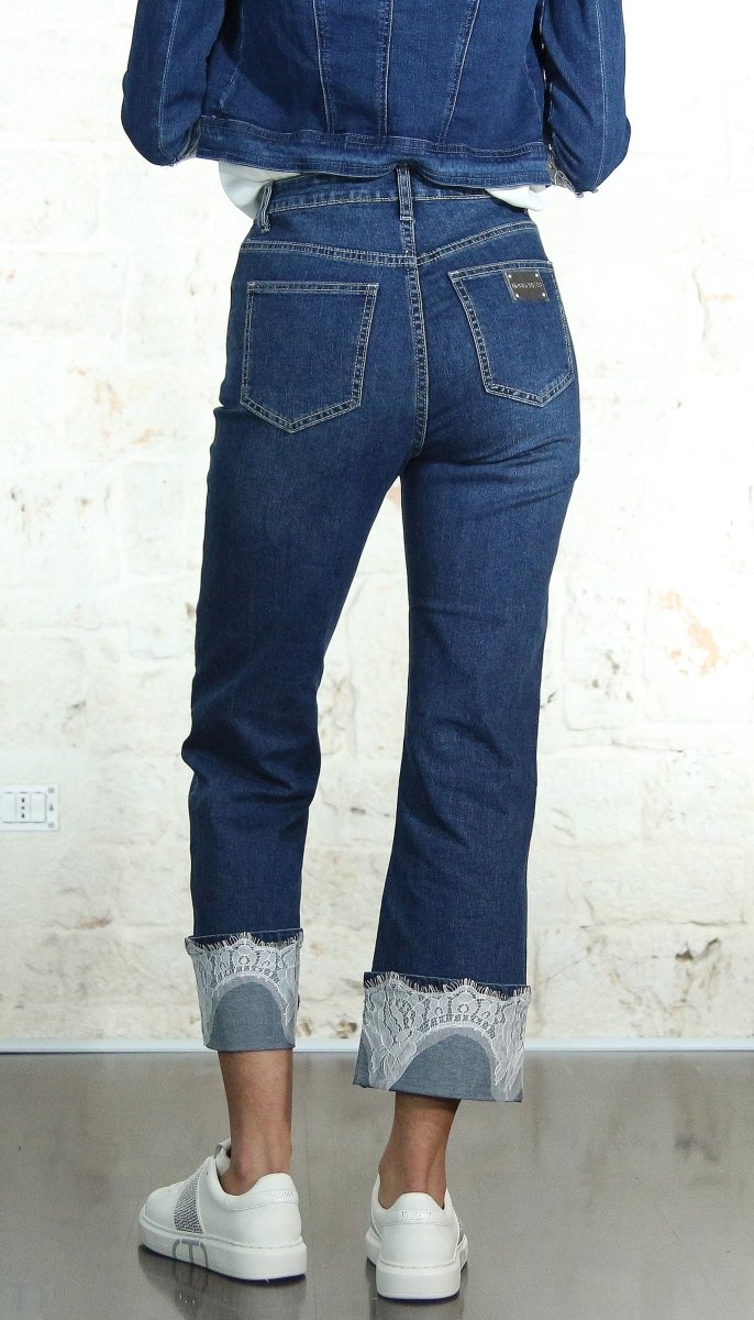 Nosecrets Jeans palazzo con pizzo Jeans - Boutique Luisa Trendy