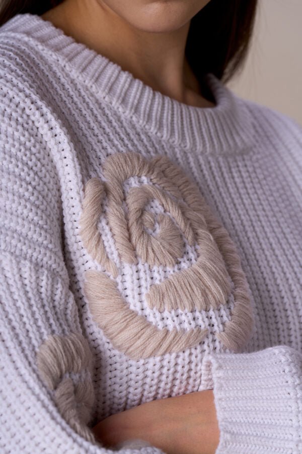 Nosecrets Maglia ricamo rose Maglie e cardigan Donna - Boutique Luisa Trendy