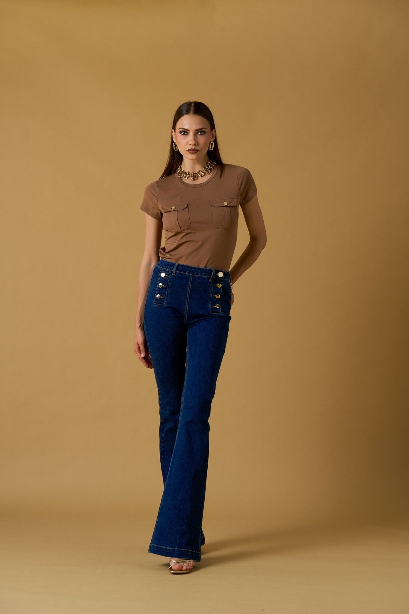 Nosecrets T-shirt in cotone con taschine T-Shirt e top - Boutique Luisa Trendy