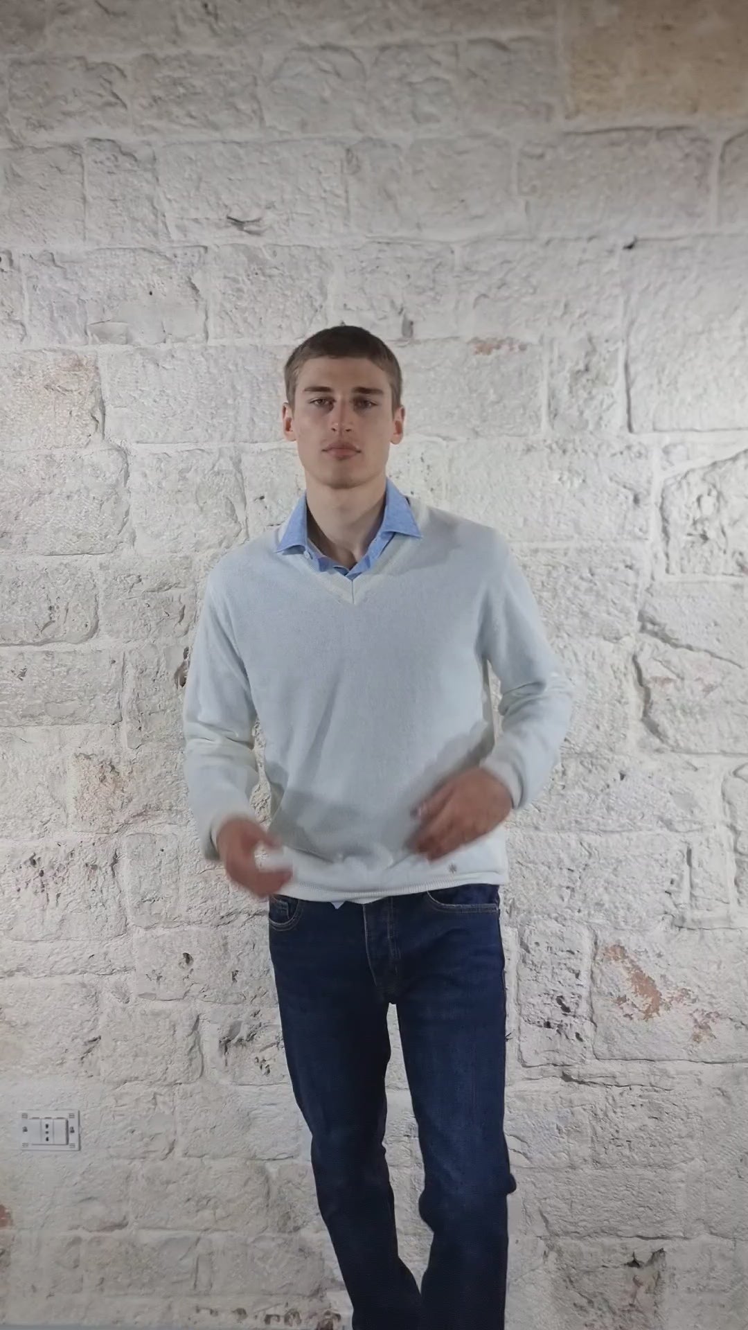 Manuel Ritz Maglia scollo a V in lana