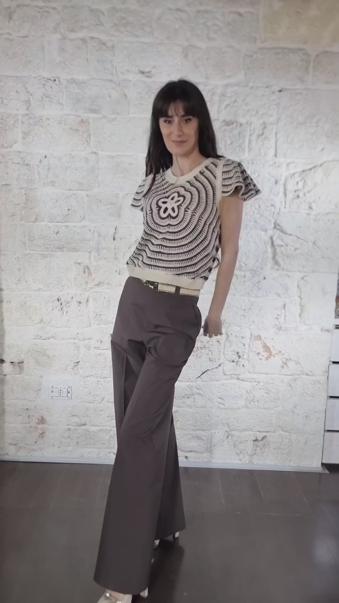 Twinset Maglia lavorata bicolore 251TT3351