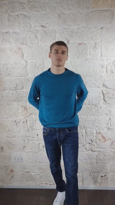 Manuel Ritz Maglia con contrasti misto lana