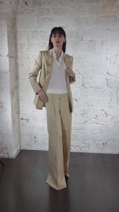 Twinset Tailleur monopetto in misto lino