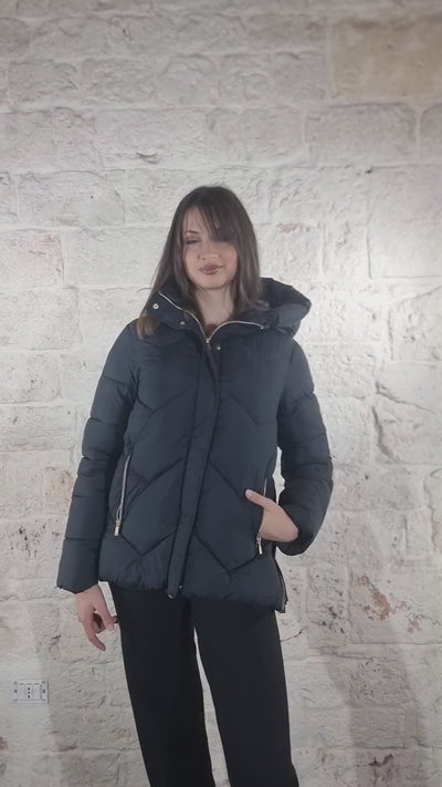 Conte Of Florence Piumino con cappuccio