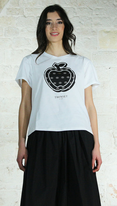 Twinset Milano T-shirt con stampa e logo