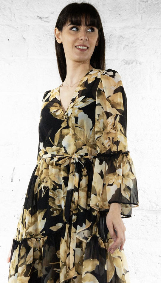 Twinset Abito Corto Con Balze Abito Corto In Maglia Con Balze In Tulle