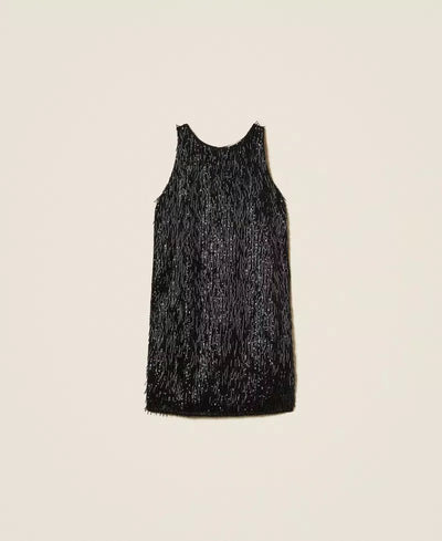 Twinset Abito corto con frange di paillettes Vestiti - Boutique Luisa Trendy