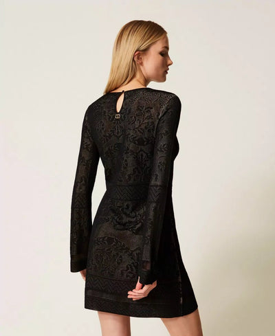 Twinset Abito corto in maglia traforata Vestiti - Boutique Luisa Trendy