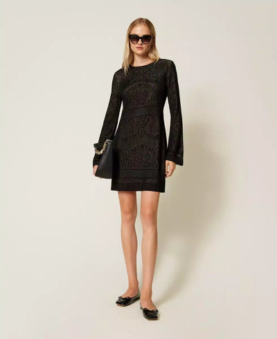 Twinset Abito corto in maglia traforata Vestiti - Boutique Luisa Trendy