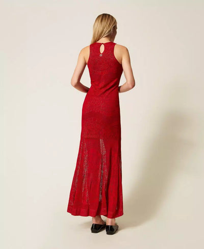 Twinset Abito lungo in maglia traforata Vestiti - Boutique Luisa Trendy