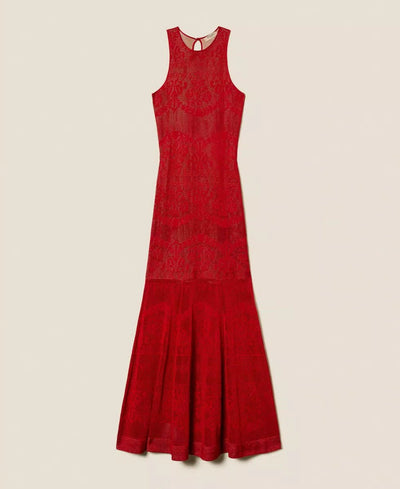 Twinset Abito lungo in maglia traforata Vestiti - Boutique Luisa Trendy