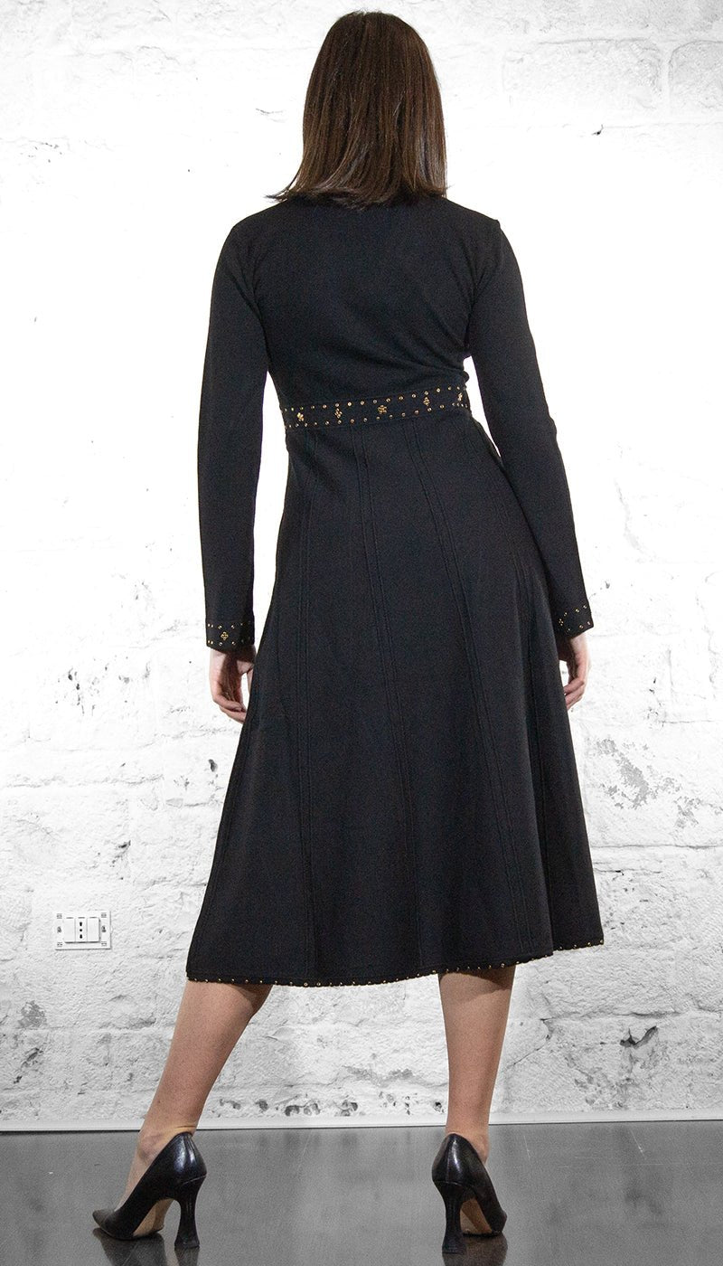 Twinset Abito midi in maglia con borchie Vestiti - Boutique Luisa Trendy