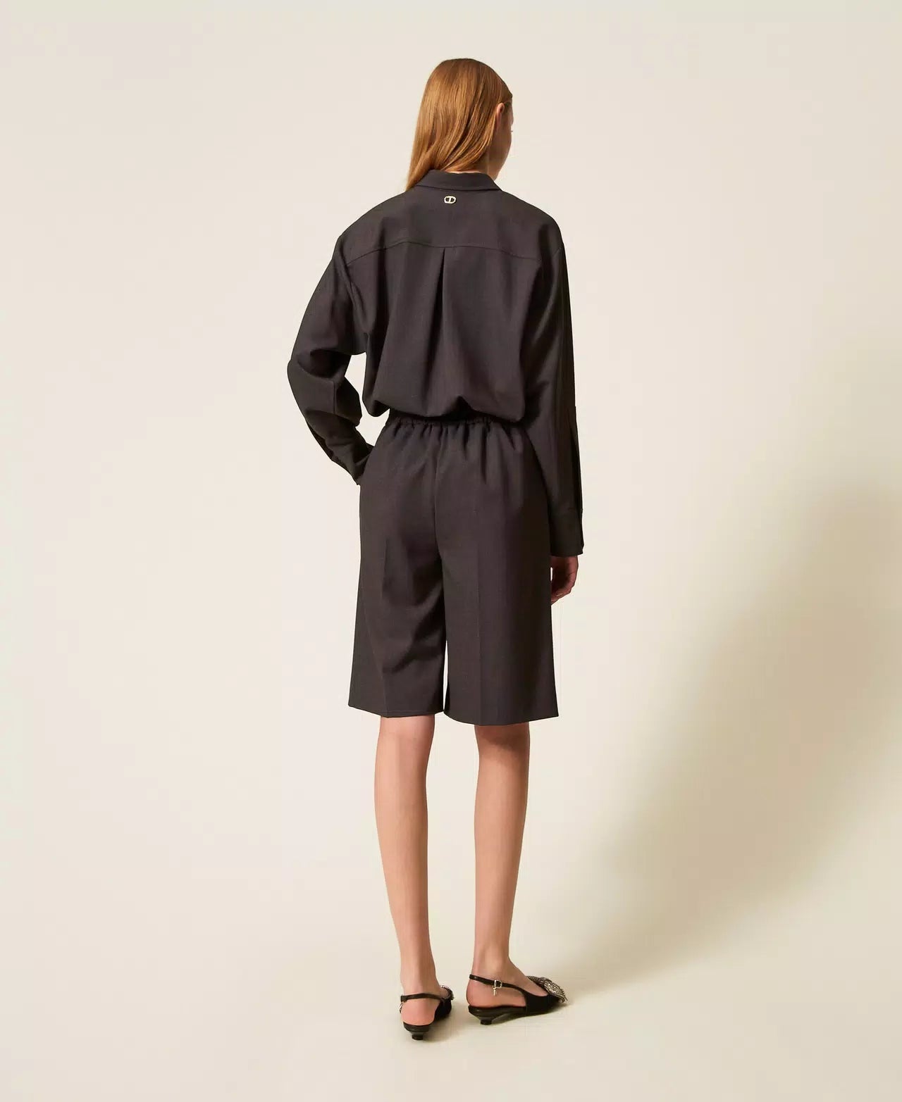 Twinset Bermuda con fibbie Oval T Shorts - Boutique Luisa Trendy