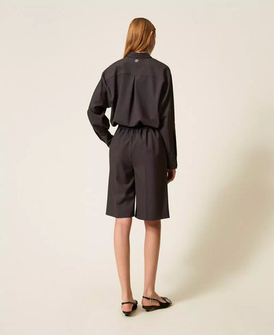 Twinset Bermuda con fibbie Oval T Shorts - Boutique Luisa Trendy