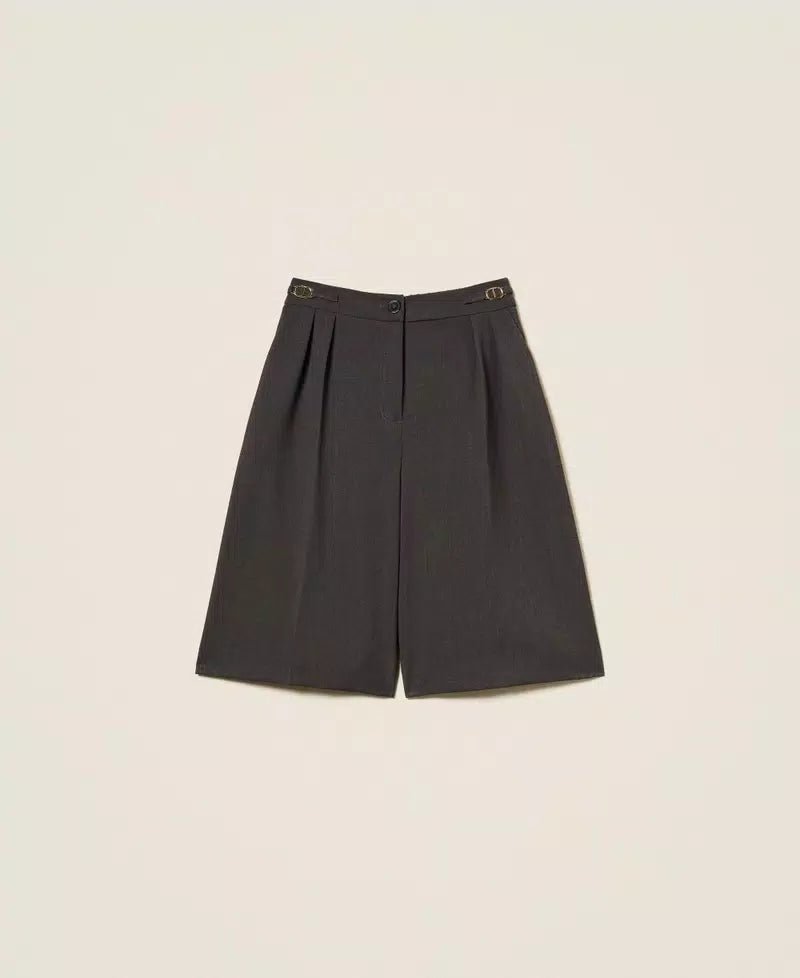 Twinset Bermuda con fibbie Oval T Shorts - Boutique Luisa Trendy