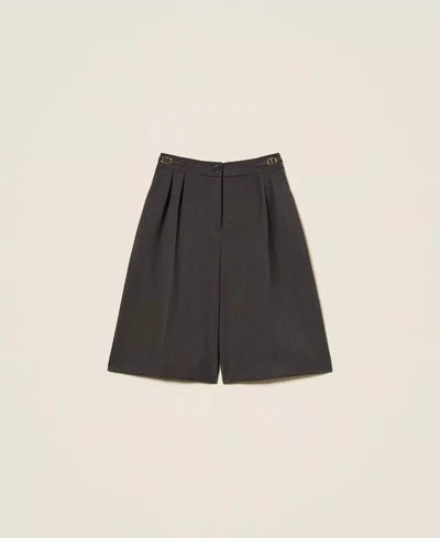 Twinset Bermuda con fibbie Oval T Shorts - Boutique Luisa Trendy