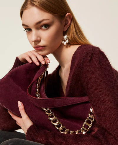 Twinset Borsa 'Liliane' media in suede Borse e portafogli - Boutique Luisa Trendy